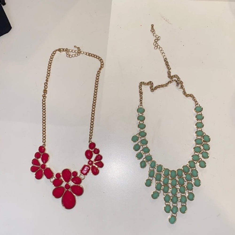 Bundle of 2 chunky‎ y2k necklaces